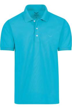 TRIGEMA Comfort Fit Poloshirt Kurzarm türkis von TRIGEMA