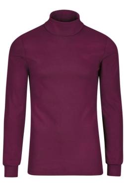 TRIGEMA Comfort Fit Rollkragenpullover sangria, Einfarbig von TRIGEMA