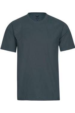 TRIGEMA Comfort Fit T-Shirt Rundhals anthrazit, Einfarbig von TRIGEMA