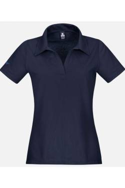 TRIGEMA Slim Fit Damen Poloshirt navy, Einfarbig von TRIGEMA