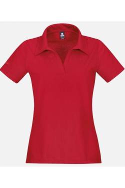 TRIGEMA Slim Fit Damen Poloshirt rot, Einfarbig von TRIGEMA