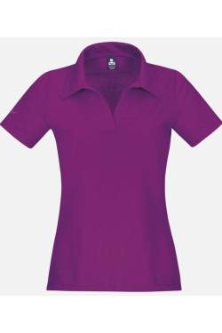 TRIGEMA Slim Fit Damen Poloshirt violett, Einfarbig von TRIGEMA