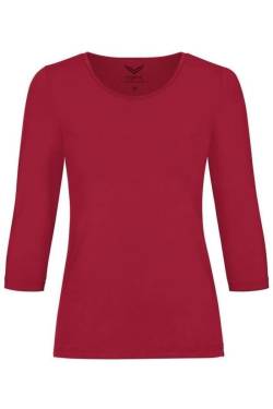 TRIGEMA Slim Fit Damen T-Shirt rubin, Einfarbig von TRIGEMA