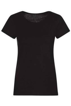 TRIGEMA Slim Fit Damen T-Shirt schwarz, Einfarbig von TRIGEMA