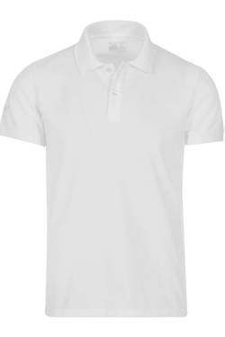 TRIGEMA Slim Fit Poloshirt Kurzarm weiss von TRIGEMA