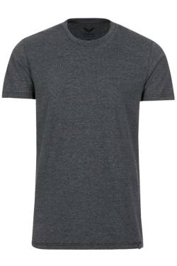 TRIGEMA Slim Fit T-Shirt Rundhals anthrazit, Melange von TRIGEMA