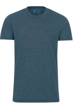TRIGEMA Slim Fit T-Shirt Rundhals jeans, Melange von TRIGEMA