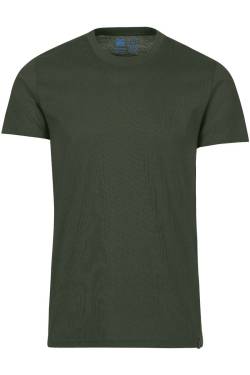 TRIGEMA Slim Fit T-Shirt Rundhals khaki, Einfarbig von TRIGEMA
