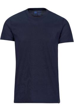 TRIGEMA Slim Fit T-Shirt Rundhals navy, Einfarbig von TRIGEMA