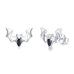 TRISHULA Fledermaus Ohrringe 925 Sterling Silber Tier Ohrstecker Fledermaus Schmuck Geburtstagsgeschenk für Damen Frauen Mädchen Kinder von TRISHULA