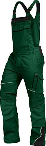 TRIUSO Leib Wächter Flex-Line Herren Latzhose flexibel mit Spandex (grün/schwarz, 102) von TRIUSO