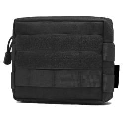 TRIWONDER Taktische Hüfttaschen, Militär Gürteltasche, Multifunktional Notfalltasche Tasche Beutel für Outdoor Wandern Trekking (Schwarz) von TRIWONDER