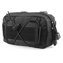 TRIWONDER Taktische Hüfttaschen, Molle EDC Tasche, Militär Gürteltasche Beutel Handytasche für Camping Wandern Reise (Schwarz) von TRIWONDER