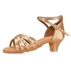 TRIWORIAE - Damen Tanzschuhe Hoher Absatz Standard/Latein/Gesellschaftstanz Beige 37 EU von TRIWORIAE