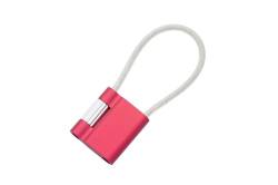 TROIKA Schlüsselanhänger UNLOCKABLE Schlüsselhalter supersicher, hochqualitativer keyring in rot, solides Metall inkl. Schlüsselringdraht Edelstahl mit Schraubsicherung Geschenkverpackung Original von TROIKA