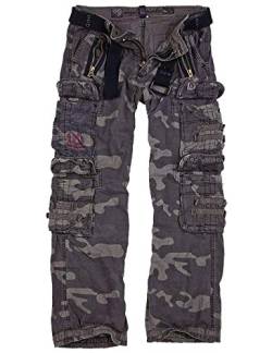 TROOPER Royal Traveler Trousers, Herren Cargo Hose, Royal Camo XXL von TROOPER