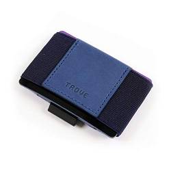 TROVE Swift Geldbörse und Kartenetui aus Leder, schmal, minimalistisch, Marineblau von TROVE