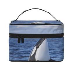 Killerwale Orca, Make-up-Tasche, Kosmetiktasche, tragbare Reise-Kulturtasche, Federmäppchen von TRUIGYN