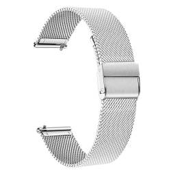TRUMiRR Armband Kompatibel mit Huawei Watch GT 4 41mm Uhenarmband, 18mm Mesh Gewebte Edelstahl Uhrenarmband Metall Armband für Huawei Watch GT 4 41mm Gold von TRUMiRR