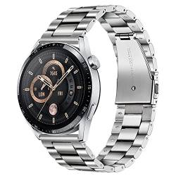 TRUMiRR Ersatz für HUAWEI Watch GT4 46mm/HUAWEI Watch 4 Pro/Huawei Watch GT3 Pro 46mm/GT 3 46mm Armband, 22mm Edelstahl Gewebtes Mesh Metall Armband Ersatzband für Amazfit GTR3 Pro/Xiaomi Mi Watch von TRUMiRR