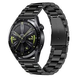 TRUMiRR Ersatz für Huawei Watch GT 4 46mm/Huawei Watch 4 Pro/Huawei Watch GT3 Pro 46mm/GT 3 46mm Armband, 22MM Edelstahl Gewebtes Mesh Metall Armband Ersatzband für Amazfit GTR3 Pro/Xiaomi Mi Watch von TRUMiRR