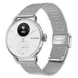 TRUMiRR Kompatibel mit Withings ScanWatch 38mm Armband, 18mm Mesh Gewebtes Edelstahl Armband Quick Release Metall Uhrenarmband für Withings Steel HR 36mm / Move/Steel Smartwatch von TRUMiRR