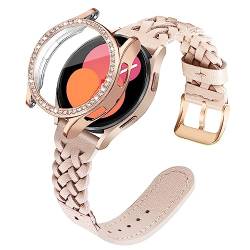TRUMiRR Metall Armband Kompatibel mit Galaxy Watch4 40mm/Galaxy Watch 5 40mm, Gitter Gewebe Edelstahl Armband Kunst Metall Uhrenarmband Uhrband für Samsung Galaxy Watch 6 5 4 40mm von TRUMiRR