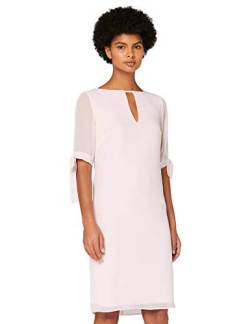 Amazon-Marke: TRUTH & FABLE Damen Chiffon-Kleid mit A-Linie, Rosa (Pink), 34, Label:XS von TRUTH & FABLE