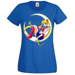 TRVPPY Damen T-Shirt Modell Sailormoon - Royalblau XL von TRVPPY