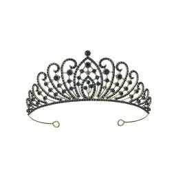 2 Stück Kronen-Haarband-Kopfschmuck, Prinzessin-Kronen-Stirnband for Frauen, Mädchen, Bräute, Hochzeit, Abschlussball, Geburtstagsfeier (Color : 2Pcs-Style 2) von TRgqify-KM