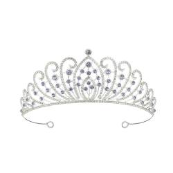 2 Stück Kronen-Haarband-Kopfschmuck, Prinzessin-Kronen-Stirnband for Frauen, Mädchen, Bräute, Hochzeit, Abschlussball, Geburtstagsfeier (Color : 2Pcs-Style 6) von TRgqify-KM