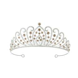 2 Stück Kronen-Haarband-Kopfschmuck, Prinzessin-Kronen-Stirnband for Frauen, Mädchen, Bräute, Hochzeit, Abschlussball, Geburtstagsfeier (Color : 2Pcs-Style 8) von TRgqify-KM