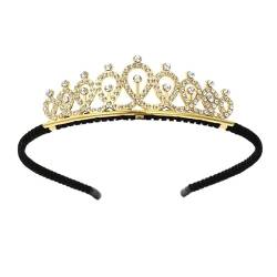 4 Stück Kronen-Haarband-Kopfschmuck, Prinzessinnen-Kronen-Stirnband for Frauen, Mädchen, Bräute, Hochzeit, Abschlussball, Geburtstagsfeier (Color : Style 1_4Pcs) von TRgqify-KM