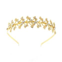 4 Stück Kronen-Haarband-Kopfschmuck, Prinzessinnen-Kronen-Stirnband for Frauen, Mädchen, Bräute, Hochzeit, Abschlussball, Geburtstagsfeier (Color : Style 7_4Pcs) von TRgqify-KM