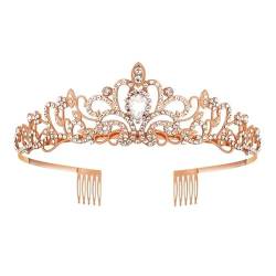 Kronen-Haarband-Kopfschmuck, Prinzessin-Kronen-Stirnband for Frauen, Mädchen, Bräute, Hochzeit, Abschlussball, Geburtstagsfeier (Color : 2Pcs-Style 1) von TRgqify-KM