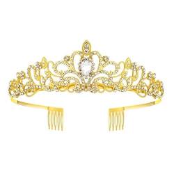 Kronen-Haarband-Kopfschmuck, Prinzessin-Kronen-Stirnband for Frauen, Mädchen, Bräute, Hochzeit, Abschlussball, Geburtstagsfeier (Color : 2Pcs-Style 2) von TRgqify-KM