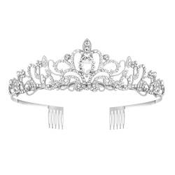 Kronen-Haarband-Kopfschmuck, Prinzessin-Kronen-Stirnband for Frauen, Mädchen, Bräute, Hochzeit, Abschlussball, Geburtstagsfeier (Color : 2Pcs-Style 3) von TRgqify-KM