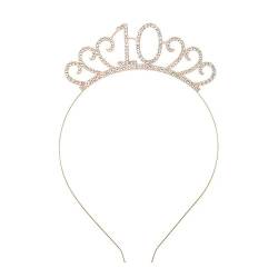 TRgqify-KM 3-teiliges Kronen-Haarband-Kopfstück, Prinzessin-Kronen-Stirnband for Frauen, Mädchen, Bräute, Hochzeit, Abschlussball, Geburtstagsfeier (Color : Age 10-Style 2_3Pcs) von TRgqify-KM