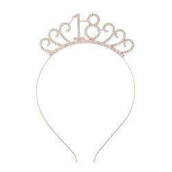 TRgqify-KM 3-teiliges Kronen-Haarband-Kopfstück, Prinzessin-Kronen-Stirnband for Frauen, Mädchen, Bräute, Hochzeit, Abschlussball, Geburtstagsfeier (Color : Age 18-Style 2_3Pcs) von TRgqify-KM
