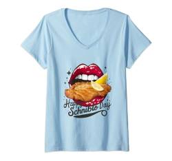 Damen Schniblo Tag - Happy Schniblo Day für Männer zum Männertag T-Shirt mit V-Ausschnitt von TS Dörgenhausen