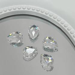 5 Stück Spitzboden Nagel Mini Diamant Nagel 3D Kristall Edelsteine ​​Schmuck DIY Maniküre Nagel Dekoration Hochzeiten von TSBB