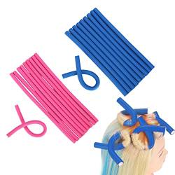 TSHAOUN 20 Stück Lockenwickler Curler Flexible Schaum Schwamm für Frauen Mädchen Haare DIY Designs Flexible Lockenstab Twist Schaum Für schöne und natürliche Locken (Zufällige Farbe) von TSHAOUN