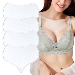 TSHAOUN 4 Stück Wiederverwendbare Silikonpads gegen Brustfalten, Silikon Brustpolster Wiederverwendbare,dekollete anti falten pads,Glätten Sie Ihre Haut,für Frauen und Mädchen (4 PCS) von TSHAOUN