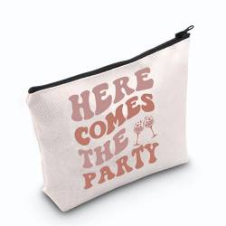 Here Comes The Party Makeup Bag for Women Bachelorette Party Gift Weekend Gift Wedding Party Gift Party Lovers Gift, Kommen Party, Kosmetiktaschen von TSOTMO