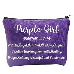Purple Gift Purple Lovers Gift Purple Zipper Pouch Makeup Bag for Women Purple Scientist Travel Culletry Bag Purplist Gift, U.purple Mädchen von TSOTMO