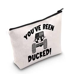 TSOTMO Off Road 4 x 4 Zipper Bag You've Been Ducked Duck Bag Geschenk für Offroading-Liebhaber, Offroad-Fahrzeug, Reise-Kulturbeutel für Frauen, Duck Car, Kosmetiktaschen von TSOTMO
