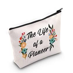 TSOTMO Pioneer Gift JW Gifts Pioneer Zipper Pouch The Life of a Pioneer Cosmetic Bag For Women Pioneer Life Gift, Das Leben des Pioniers, Kosmetiktasche von TSOTMO