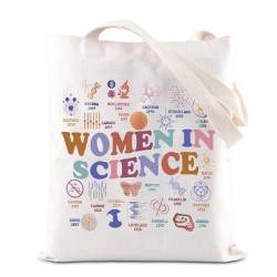 TSOTMO Tragetasche für Frauen in der Wissenschaft, Feminismus, Geschenk, Laborwoche, MINT, Bildungsgeschenk, Wissenschaftlerin, Einkaufstasche, In Science, medium von TSOTMO
