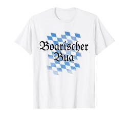 Boarischer Bua (Weiß-Blau Rauten) Bayern T-Shirt von TSS Bayern T-Shirts & Geschenke