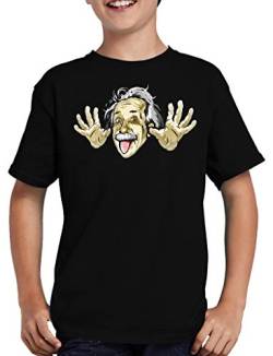 Albert Einstein T-Shirt Kinder Sheldon Genie 122/128 Schwarz von TShirt-People